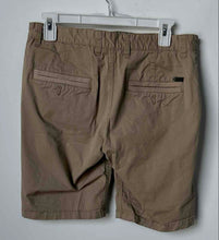Load image into Gallery viewer, Armani Exchange Mens Beige Flat Front Slash Pockets Chino Shorts Size 30
