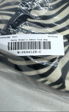 Load image into Gallery viewer, Kathy Ver Zeeland Womens Black White Zebra Double Handle Shoulder Tote Bag
