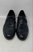 Load image into Gallery viewer, Bruno Magli Mens Black Leather Wingtip Lace-Up Brogue Dress Shoes Size 11
