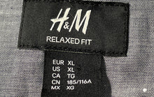 Load image into Gallery viewer, H&amp;M Mens Gray Cotton Long Sleeve Collared Button-Up Shirt Size XL
