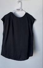 Load image into Gallery viewer, Express Womens Black Short Sleeve Round Neck Keyhole Back Blouse Top Size XL
