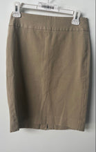 Load image into Gallery viewer, Banana Republic Womens Khaki Flat Front Back Zip Straight &amp; Pencil Skirt Size 2

