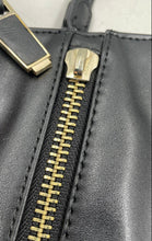 Load image into Gallery viewer, Authentic Love Moschino Womens Black Double Handle Tote Handbag Damaged Zip

