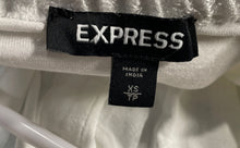 Load image into Gallery viewer, Express Womens White Ruffle Short Sleeve Scoop Neck Pullover Blouse Top Size XS
