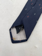Load image into Gallery viewer, Christian Dior Mens Dark Blue Geometric Print Adjustable Long Designer Tie
