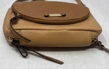 Load image into Gallery viewer, Jessica Simpson Womens Brown Leather Adjustable Strap Shoulder Crossbody Bag
