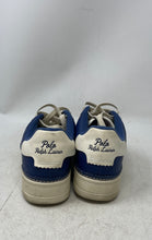 Load image into Gallery viewer, Polo Ralph Lauren Mens Masters Court Blue White Leather Sneakers Shoes Size 10.5
