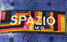 Load image into Gallery viewer, Spazio Uomo Mens Blue Printed Cotton Long Sleeve Collared Button-Up Shirt Size L
