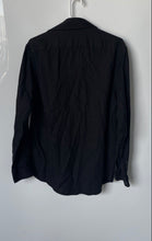 Load image into Gallery viewer, Michael Kors Mens Black Long Sleeve Slim Fit Dress Shirt Size M 15.5 32/33
