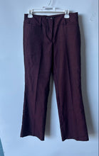 Load image into Gallery viewer, New York &amp; Company Womens Wine Belt Loops Bootcut Leg Dress Pants Size 8
