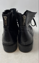 Load image into Gallery viewer, Madden Girl Womens Darria DARR01J1 Black Leather Lace-Up Combat Boots Size 8 M
