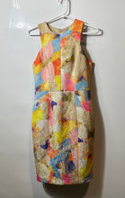 Load image into Gallery viewer, H&amp;M Womens Multicolor Floral Sleeveless Round Neck Knee Length Pencil Dress Sz 6
