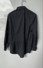 Load image into Gallery viewer, Express Mens 1MX Black Gray Houndstooth Extra Slim Fit Button-Up Shirt Size S
