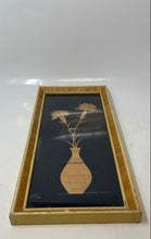 Load image into Gallery viewer, Antique Straw Wall Art Flowers And Vase Decorative Rectangle Picture Frame
