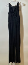 Load image into Gallery viewer, Chico's Womens Black Sleeveless Wide Leg Back Zip One-Piece Jumpsuit Size 1
