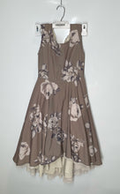 Load image into Gallery viewer, Mia Joy Womens Brown Floral Sleeveless Round Neck A-Line Dress Size 10
