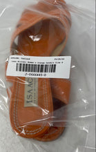 Load image into Gallery viewer, Isaac Mizrahi Womens Orange Leather Open Toe Slip-On Slide Sandals Size 9M
