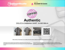 Load image into Gallery viewer, Authentic Dolce &amp; Gabbana Mens Black White Gingham Cotton Dress Shirt Size 16/41
