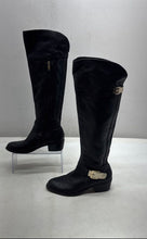 Load image into Gallery viewer, Vince Camuto Womens Black Leather Round Toe Over-The-Knee Boots Size 8M

