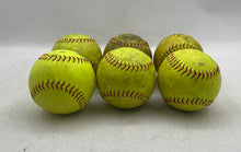 Load image into Gallery viewer, Set Of 6 Pieces Worth YWCS12 Yellow Practice Official League Softball Ball 12"
