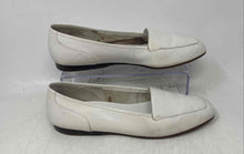 Load image into Gallery viewer, Womens White Leather Slip-On Almond Toe Loafer Shoes Size 8.5M
