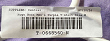 Load image into Gallery viewer, Hugo Boss Mens Purple Heather Regular Fit Short Sleeve V-Neck T-Shirt Size M
