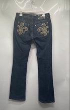 Load image into Gallery viewer, Miss Me Womens Blue Denim Stretch Pockets Embroidered Bootcut Jeans Size 30
