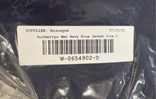 Load image into Gallery viewer, Authentic Burberrys Mens Blue Two-Button Blazer No Size Pit To Pit 22"Damaged
