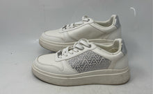 Load image into Gallery viewer, Aldo Womens Haizley White Glitter Low Top Lace-Up Sneaker Shoes Size 7.5 M
