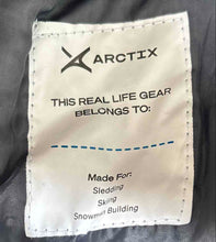 Load image into Gallery viewer, Arctix Unisex Kids Black Adjustable Strap Front Zip Snow Bib Pants Size Medium
