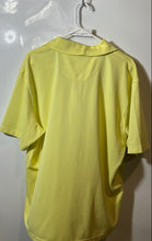 Load image into Gallery viewer, Cubavera Mens Yellow Short Sleeve Collared 2-Button Golf Polo Shirt Size XL
