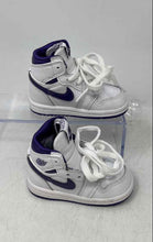 Load image into Gallery viewer, Nike Kids Air Jordan 1 Retro High OG Purple White Lace-Up Sneaker Shoes Size 4C
