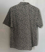 Load image into Gallery viewer, Banana Republic Mens Gray Black Printed Cotton Slim Fit Button-Up Shirt Size L
