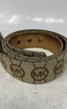 Load image into Gallery viewer, Michael Kors Womens Brown Signature Print Adjustable Formal Dress Belt

