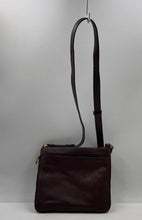 Load image into Gallery viewer, Authentic Fossil Womens Brown Pebbled Leather Adjustable Strap Crossbody Bag
