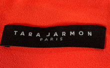Load image into Gallery viewer, Tara Jarmon Womens Orange Long Sleeve Round Neck Back Zipper Shift Dress Size 42
