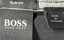 Load image into Gallery viewer, Hugo Boss Mens Black Cotton Slim Fit Short Sleeve V-Neck Pullover T-Shirt Size M
