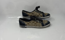 Load image into Gallery viewer, Coach Womens Brodi A1002 Brown Signature Print Lace-Up Sneaker Shoes Size 8
