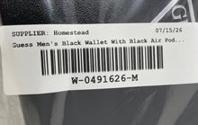 Load image into Gallery viewer, Guess Mens Black Leather Credit Card Bifold Wallet With Air Pods Case Inside Box
