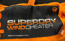 Load image into Gallery viewer, Superdry Mens Green Orange Printed Hooded Windcheater Windbreaker Jacket Size M
