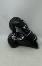 Load image into Gallery viewer, Hawk Unisex Black White Adjustable Wrist Strap Boxing Gloves 12 Oz
