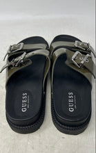 Load image into Gallery viewer, Guess Womens Green Black Open Toe Double Strap Slip-On Slide Sandals Size 10

