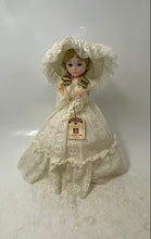 Load image into Gallery viewer, Vintage 1970s Bradley Big Eye Southern Belle Boudoir Style Doll In Lace Dress
