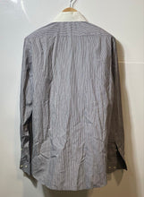 Load image into Gallery viewer, Authentic Carolina Herrera Mens Black White Striped Dress Shirt Size 15.5

