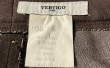 Load image into Gallery viewer, Vertigo Paris Womens Brown Flat Front High-Rise Straight -Leg Dress Pants Size 6
