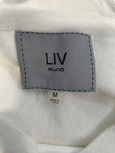 Load image into Gallery viewer, Liv Milano Womens White Long Sleeve Round Neck Side Bow Pullover T-Shirt Size M
