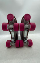 Load image into Gallery viewer, Chicago Womens White Pink Classic Lace-Up Quad Roller Skates Size 8
