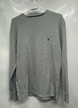 Load image into Gallery viewer, Polo Ralph Lauren Mens Gray Cotton Long Sleeve Crew Neck Pullover T-Shirt Size L
