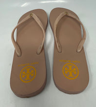 Load image into Gallery viewer, Authentic Tory Burch Womens Pink Slip-On Flip Flop Sandals Size 10 Stained
