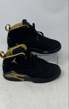 Load image into Gallery viewer, Nike Kids Air Jordan MVP Black Gold Lace-Up High Top Sneaker Shoes Size 2Y
